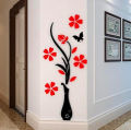 Flower pots wooden wall art, home decor wooden flower art, laser cut wooden flower art. living and drawing room wooden flower wall art. 