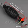 Car Motorcycle Manual Fuel Pump Oil Petrol Diesel Liquid Transfer Tool Set with Hose Hand Water Suction Pump 1.5/1/2M.