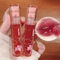 6 color lip glaze, cute little bear, mirror gloss, jelly lips with sparkling light dew water, long-lasting stain resistant trans.