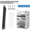 12 Port Patch Panel 10inch 0.5U CAT6 Network Patch Panel for DeskPi RackMate T1/T0/T2/T1 Plus/T0 Plus and 10 Inch Server Rack/Ne. 