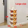 Large Size Multilayer Shoe Rack- 5 Layer Shoe Shelf Removable Shoe Cabinet With Extra X Stand (1pcs). 