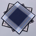 3 Packs of Men's Pure Cotton Handkerchiefs, Soft and Comfortable Cotton Handkerchiefs, Classic Plaid Handkerchiefs, Boys' Gentlemen's Groom's Souvenirs, Wedding Supplies, Outdoor Sports.