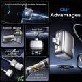 Smart Auto Stop Full Charging Adapter Overcharge Protection – AI Powered Auto Eject USB-C for Smartphone,Laptop Tablet.