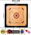 30 inch Wooden Carrom Board Game With Striker and Coins Set 30 Inches Large. 