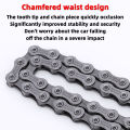 PINMOAP Bicycle Chain 6/7/8/9/10/11Speed Durable Riding Chain Smooth Shifting Strong Wear Resistant Suitable For Bicycle Repair. 