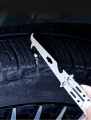 Multifunctional Car Tire Excavator Butterfly Pick Hook Clear Stone Folding Practice Unfolded Blade Car Window Breaker Tool. 