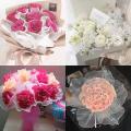28cmx4yard Flower Wrapping Paper Gold Silver Pearl edge Wave Yarn Flower Packaging Lace Mesh Florist Handmade Bouquet Gift Decor. 
