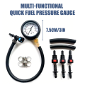 Fuel Pressure Test Kit, 0-100psi/0-7bar Pressure Tester, 6.3/7.89/9.49 Interface, Suitable For Cars, Motorcycles, And Trucks.. 