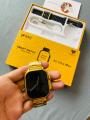 X10 Ultra 3 Max Smart Watch Golden Smartwatch 2.2 Inch Big Display - Wireless Charging - 49mm - Men And Woman Wear - Smart watch. 