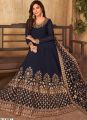 Readymade Georgette Embroidered Party Dress
 . 