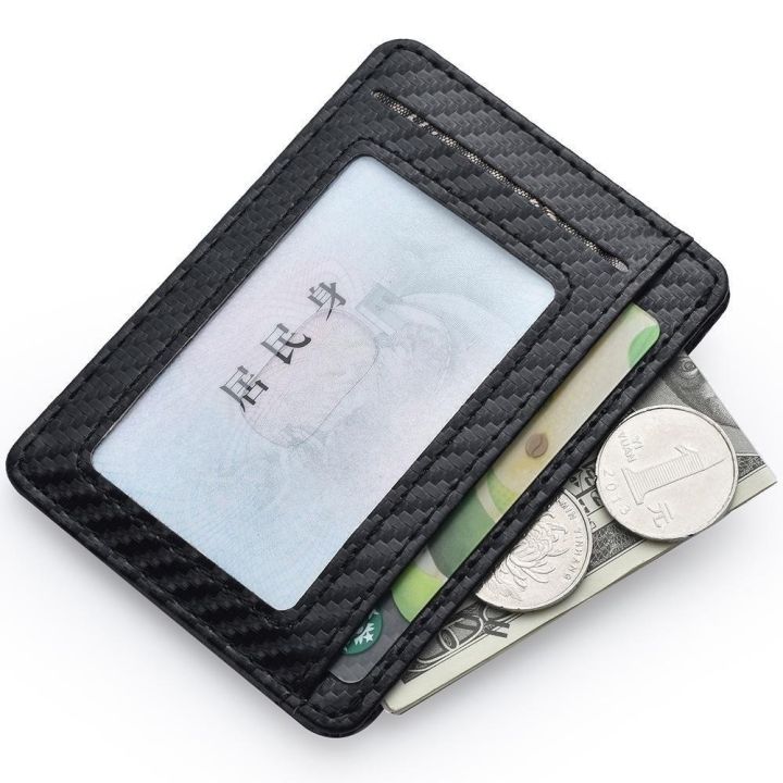 Men's%20Slim%20Minimalist%20Front%20Pocket%20Wallets%20Credit%20Card%20Holder%20Portable%20Leather%20Wallets%20-%20Image%204