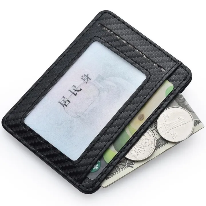 Men's%20Slim%20Minimalist%20Front%20Pocket%20Wallets%20Credit%20Card%20Holder%20Portable%20Leather%20Wallets%20-%20Image%204
