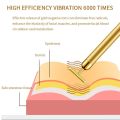T-shaped Thin Face Artifact 24k Golden Vibrating Facial Massager T Shape Facial Roller Massager Vibrating Lifting Body Skin. 