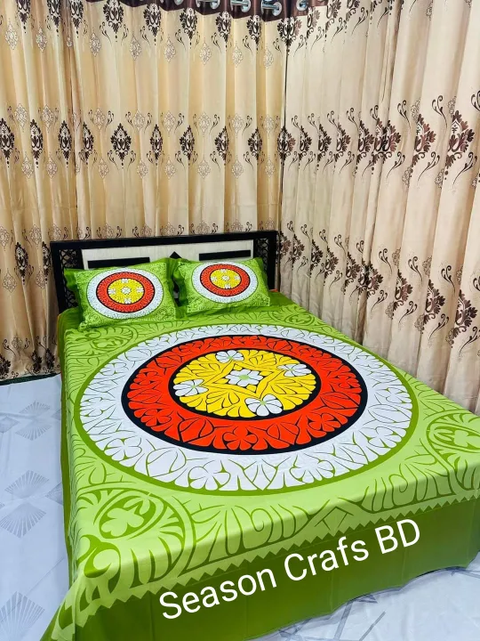 New%20Design%20Panel%20Bedsheet%20king%20size%20(8feet/7.5feet)%20with%202%20pillows%20cover%20from%20Season%20Craft%20BD%20-%20Image%204