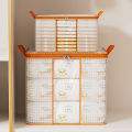 Transparent clothes storage bag, plastic blanket storage bag, zipperfoldable wardrobe storage bag, bedding, down quilts. 