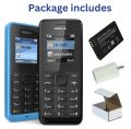 Nokia 105 PTA Approved - Single Sim Budget Keypad Phone - 4 Days Battery time. 