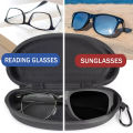 1pc Polarized Myopia Glasses Clip+1pc Portable EVA Glasses Case For Outdoor Sunshade And UV Resistant Sunglasses Glasses Case.