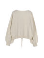 Women's commuter casual loose solid-coloured jumper V-neck autumn and winter cardigan with 2025 autumn and winter new. 