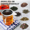 LMETJMA Stainless Steel Tea Infuser Mesh Strainer with Double Handles Large Capacity Tea Steeper to Steep Loose Leaf Tea JT209.