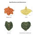 Soft Double Layer Leaf Style Hand Towel Thickened Absorbent Hanging Hand Cloth Speed Dry Handkerchief Kitchen Rag.