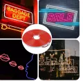 1m Flexible Silicone Neon LED Light Strip Set, 2835, Low Voltage, 12V, 6x12, Integrated Form, Linear Flexible Light Strip. 