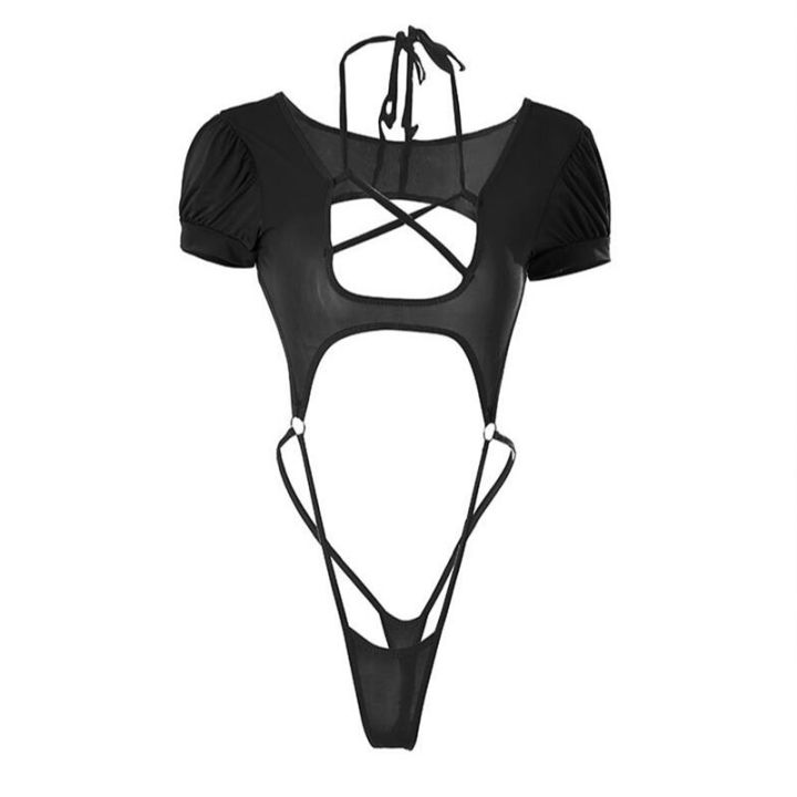 Backless%20%20Straps%20Bandage%20Underwear%20Set%20One-piece%20Bikini%20Costume%20Women%20Pajamas%20Lingerie%20Uniform%20Cosplay%20-%20Image%205