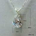 Huitan Water Drop Cubic Zirconia Crystal Women's Necklace Simple and Elegant Female Accessories  Wedding Jewelry 2021 Trendy. 