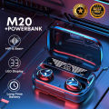 M20 TWS Earbuds HD Voice Electro Noise Cancelling Earphones. 