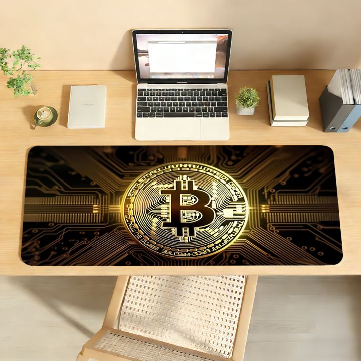 B-BitcoinS Mouse Pad Non-slip Locking Edge DeskMat PC Laptop ...