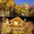 Green Cable LED Christmas String Fairy Lights Garland Outdoor Waterproof For Birthday Party Halloween Garden Room Decoration home decoration item. 