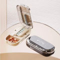 Pill Cutter With Invisible Storage Box Portable 2 In 1 Mini Drug Tablet Medicine Small Small Medicine Box Health Care Pills Case. 