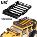 Metal Roof Luggage Rack With Led For 1/18 Rc Crawler Car Traxxas Trx4m Bronco Defender. 