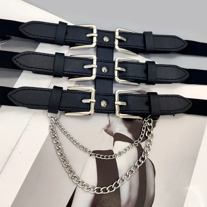 Wide%20Y2K%20Elastic%20Corset%20Belt%20Female%20Tassel%20Stretch%20Cummerbunds%20Designer%20Belts%20For%20Women%20Goth%20Black%20Waistband%20Plus%20Size%20-%20Image%204