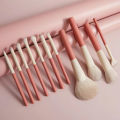 10 cream white/12 pink strawberry soft hair Makeup brush set eye shadow loose powder eyebrow brush foundation make-up powder blusher highlight concealer set brush super soft and loose. 