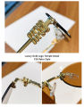 Oval Frame Sunglasses New Rimless Cut Edge Personality Glasses Fashion Design Sense Small Frame Sunglasses 90289. 