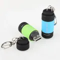 Led মিনি টর্চ usb কী চেইন রিং রিচার্জেবল টর্চ ফ্ল্যাশলাইট - torch light. 