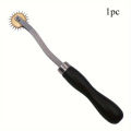 1pc/2pcs Stainless Steel Paper Leather Gear Teeth Scribing Wheel for Overstitch Marking Spacing in Leather Craft and Sewing. 
