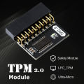 20Pin TPM 2.0 Encryption Security Module PCB Material for Win11 Gigabyte ASUS Stable Replacement Computer Accessories. 