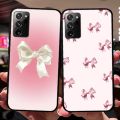 Korean Cute Pink Bow Phone Case For Samsung Note 8 9 10 20 pro plus lite M 10 11 20 30 21 31 51 A 21 22 42 02 03. 