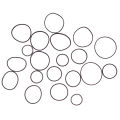 20Pcs/set Mix Cassette Tape Replacement CD DVD Cassette Tape Recorder Turntable Strap Belt For CD-ROM Video Machines.