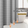 1pc Gray Grid Artwork Geometric Shower Curtain Waterproof PEVA Modern Minimalist Bathroom Decor.
