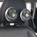 Car Flash F310 Car Double Head Light with Soft Tube Seat Fan Creative Practical Car Interior Multi angle Car Use. 