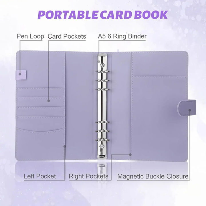 25pcs%20Page(4%20Grids)%20Photo%20Card%20A5-Binder%20%20Photo%20Albums%20Idol%20Cards%20Loose-leaf%20Collect%20Book%20Binder%20Binder%20Photocard%20Holder%20-%20Image%202