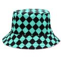 Anime Demon Slayer Fisherman Cap Cosplay Kamado Tanjirou Nezuko No Yaiba Printing Bucket Hat Sunhat Costume Outdoor.