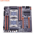 QIYIDA X99 Motherboard Dual X99 C612 Chip Supports LGA 2011-3 CPU DDR4 RAM NVME NGFF M.2 USB3.0 SATA3.0 PCI16X. 