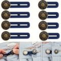 1-10pcs Jeans Buckle Extenders Waist Adjustable Metal Button for Pants Free Sewing Retractable Waistband Stretch Expander. 