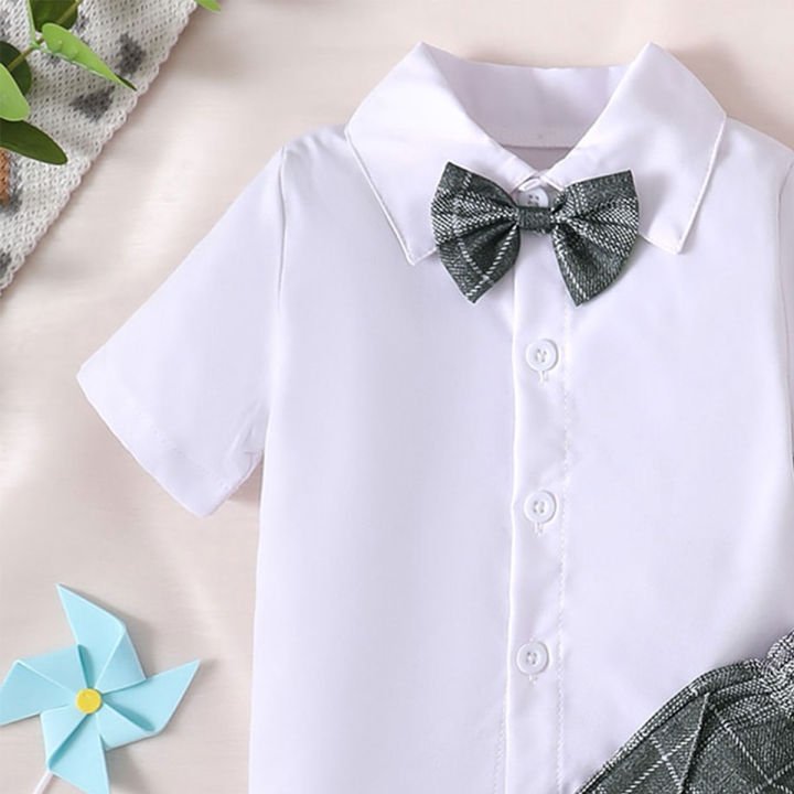 6-to%2036-month-old%20newborn%20baby%20boys%20summer%20white%20lapel%20cardigan%20short-sleeved%20tie%20with%20plaid%20suspenders%20shorts%20gentleman%20suit%20-%20Image%204
