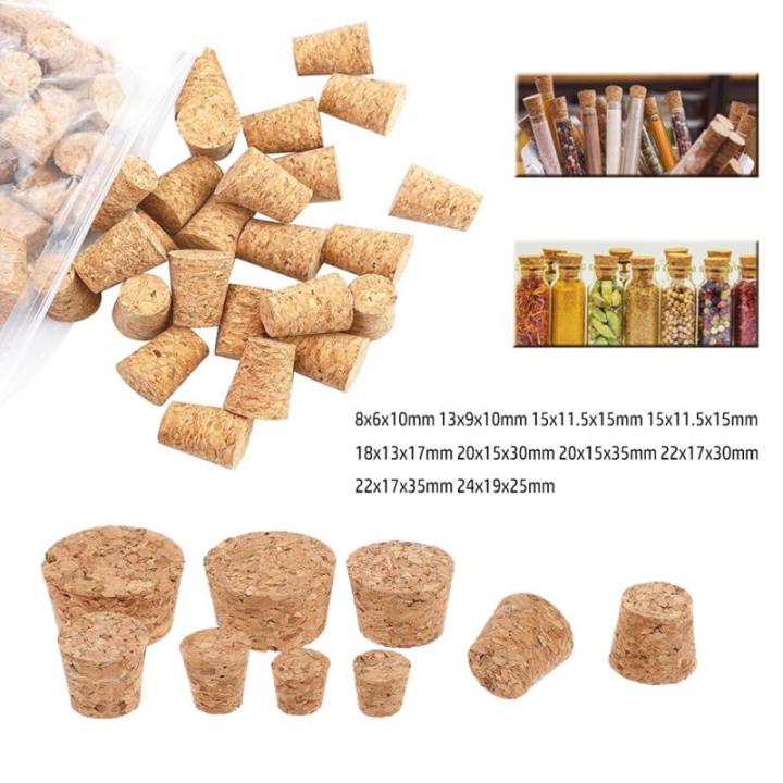 5-10pcs Cork Stoppers, Bottle Cork Stoppers, Wooden Conical Cork Stoppers, Suitable for Bottle Handicrafts and Wine Bottles