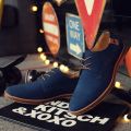 2024 Spring Suede Leather Men Shoes Oxford Casual Shoes Classic Sneakers Comfortable Footwear Dress Shoes Large Size Flats. 