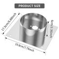 Diesel Heater Mounting Plate for Airtronic D2/D4/D1LC 60 mm Stainless Steel Diesel Heater Turret Mount Plate Rustproof. 